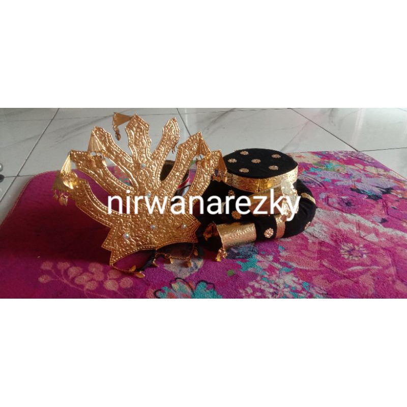 topi Bulang anak plus mahkota mandailing