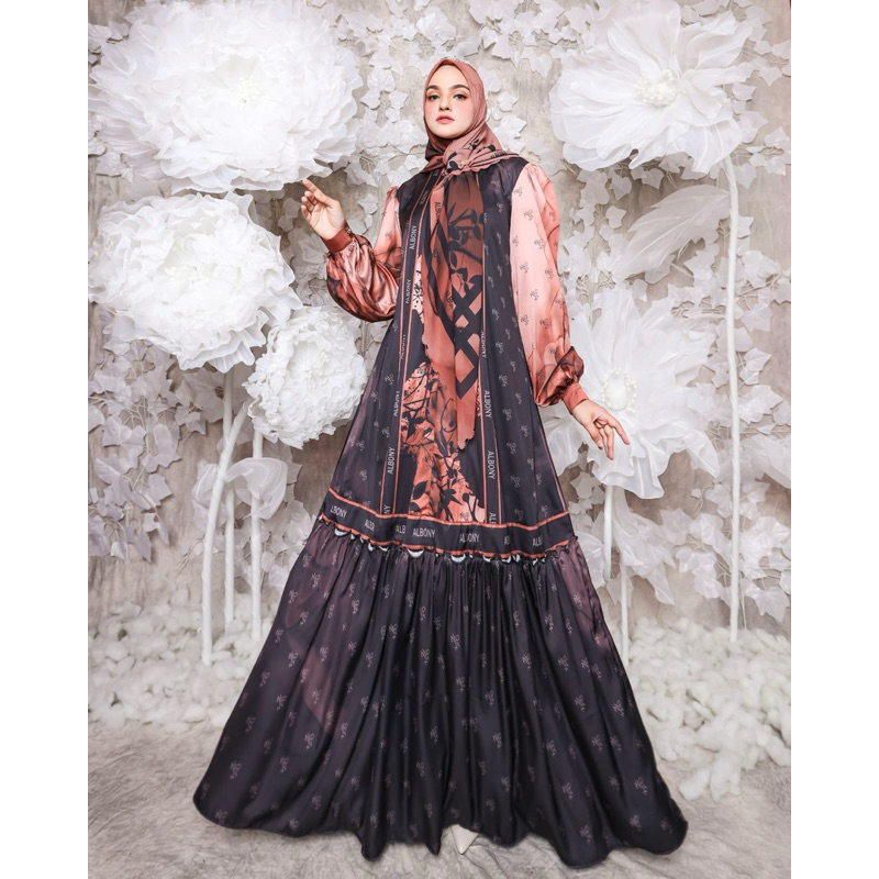 Gamis Syar'i Scarf Brand Albony