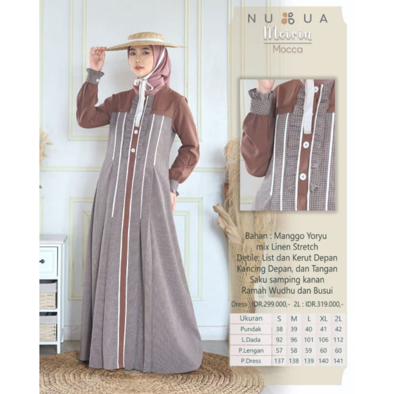MEIRIN DRESS BY NUBUA ORIGINAL/GAMIS MEIRIN NUBUA