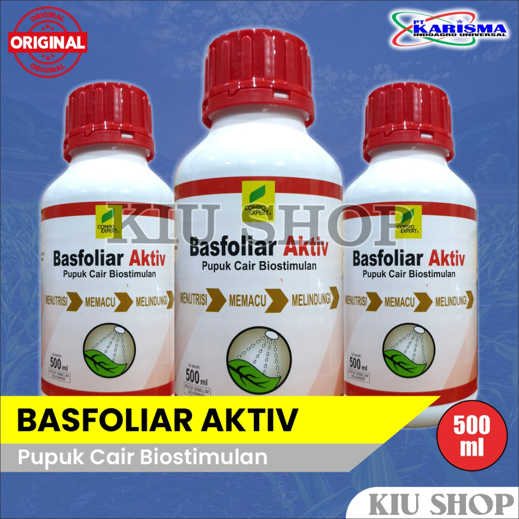 GROSIR / BASFOLIAR AKTIV - 500ML / PUPUK CAIR NUTRISI MAKRO & MIKRO TINGGI / BASFOLIAR AKTIF