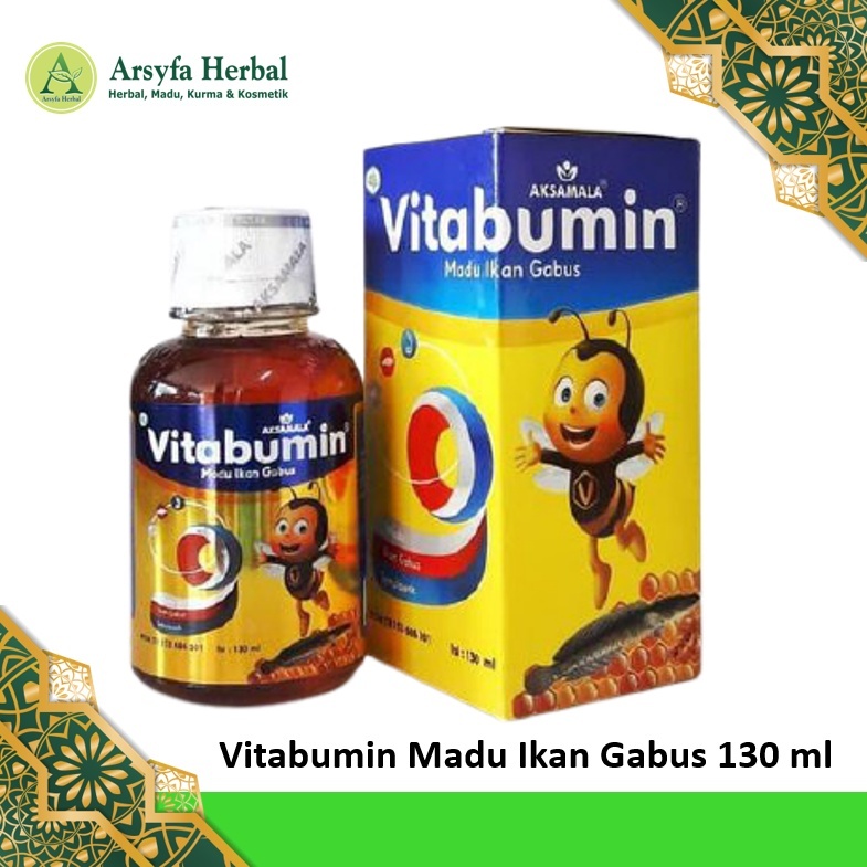 VITABUMIN 130 ml Madu Ikan Gabus | MADU PENAMBAH NAFSU MAKAN ANAK | MADU ANAK | OBAT GEMUK ANAK