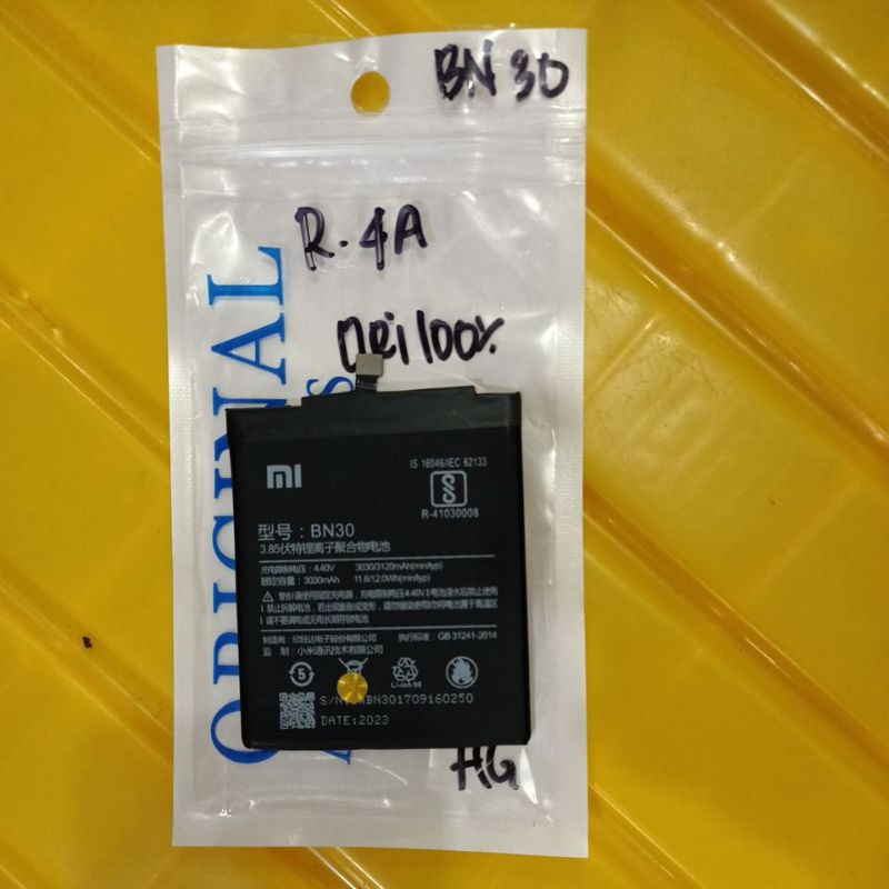 BATRE XIAOMI REDMI 4A BN30 ORI
