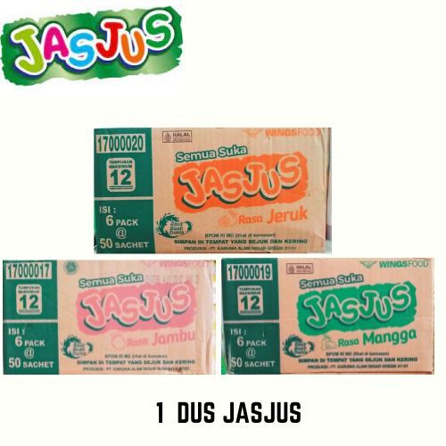 

1 DUS JASJUS MINUMAN SERBUK RASA BUAH UKURAN 7GRAM ISI 300 PCS - AOSISHOP88