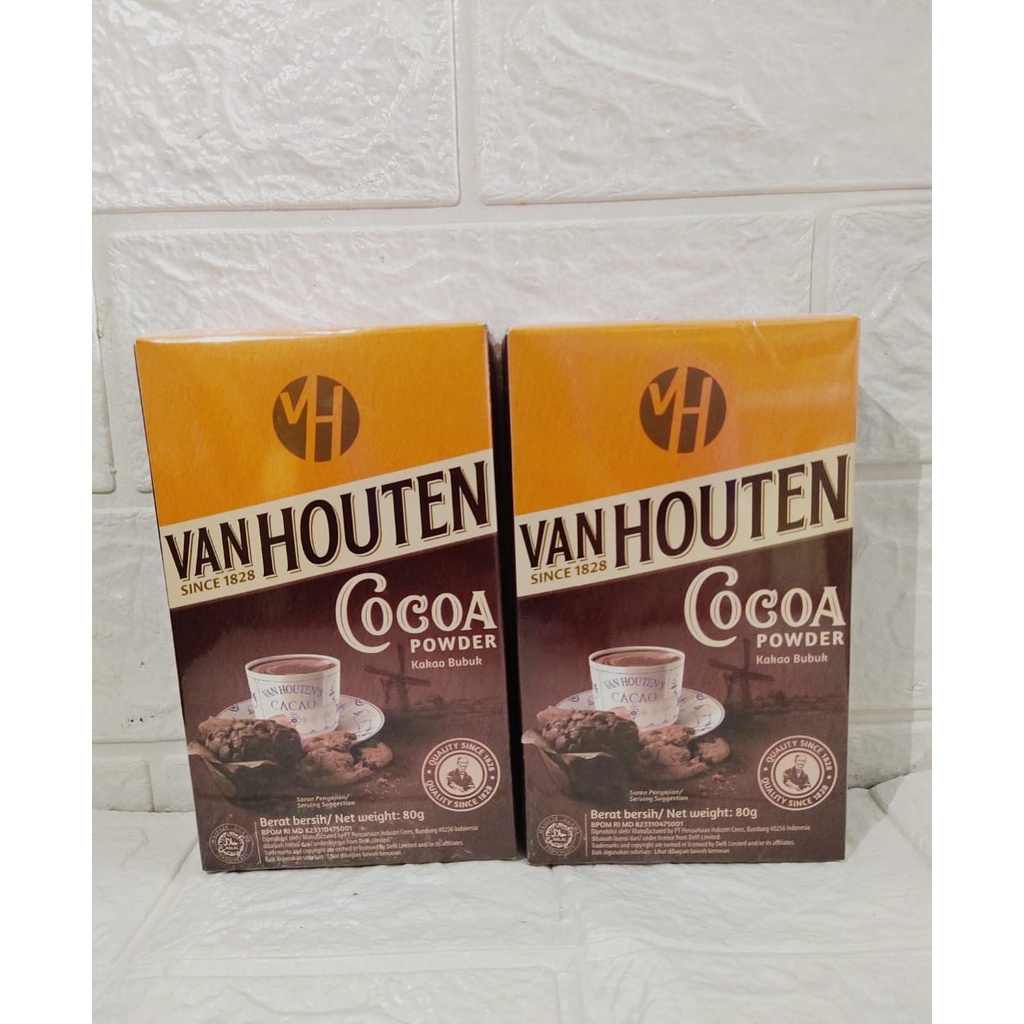 

VAN HOUTEN COCOA POWDER 1 KARTON 80GR ISI 100 | COKLAT BUBUK