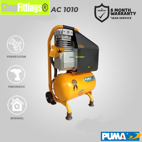 VIVA PANDA Mesin Kompresor Angin VI 1010 AC PUMA Suara Halus 1HP 10 Liter Air Compressor Portable Ma