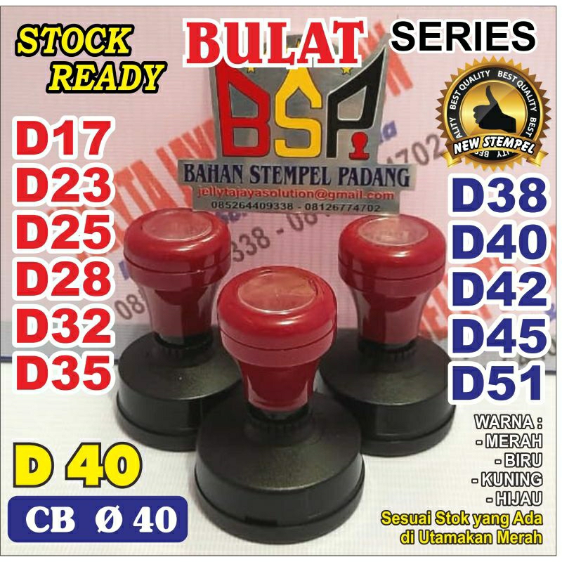 

GAGANG STEMPEL BULAT CB D 40 DAN 11 UKURAN VARIASI