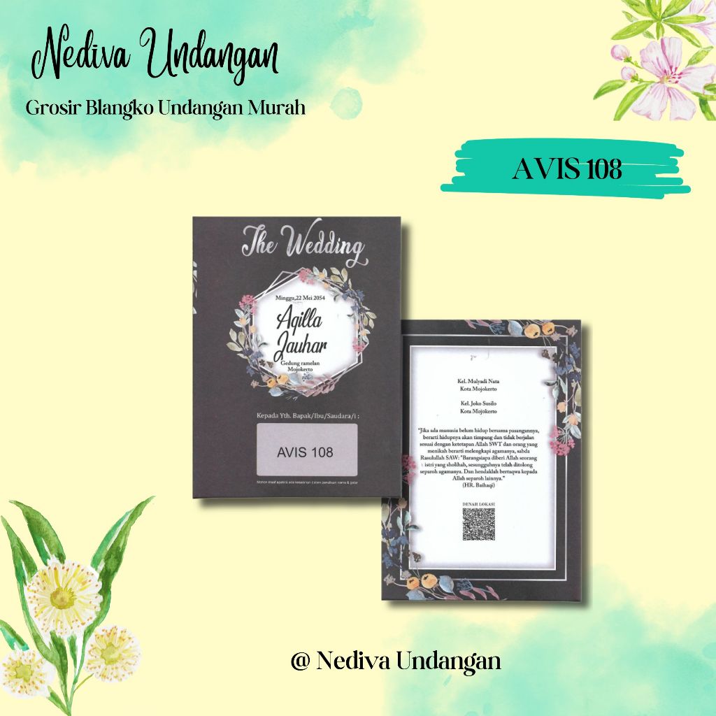 Blangko Undangan Avis 108 Harga Murah