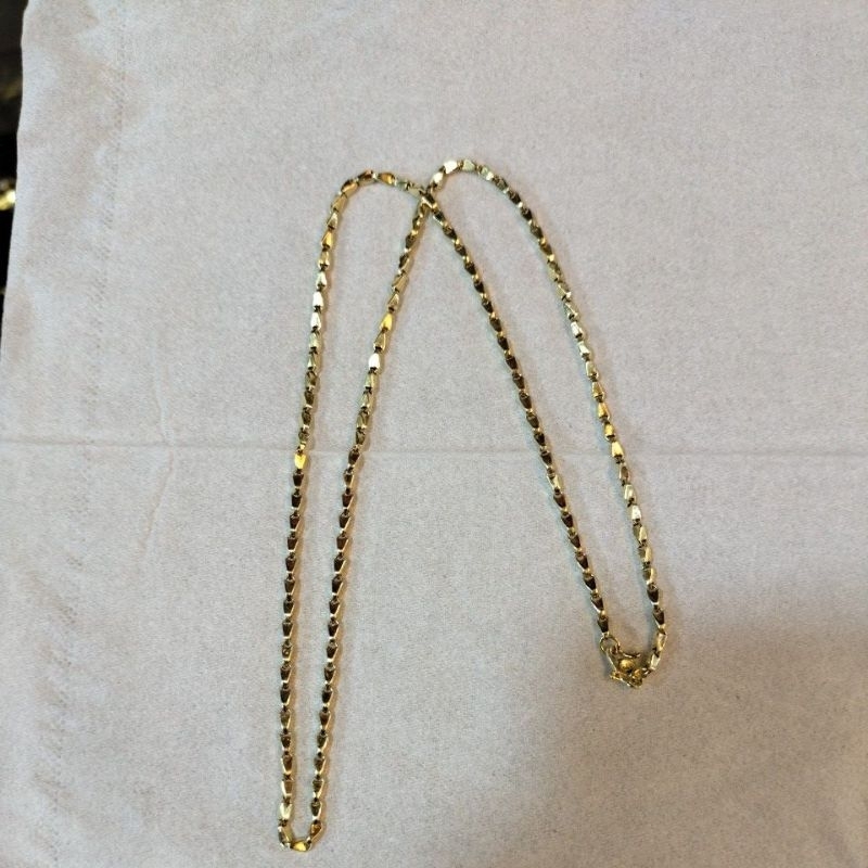 kalung perak gold padi berat 5 gram