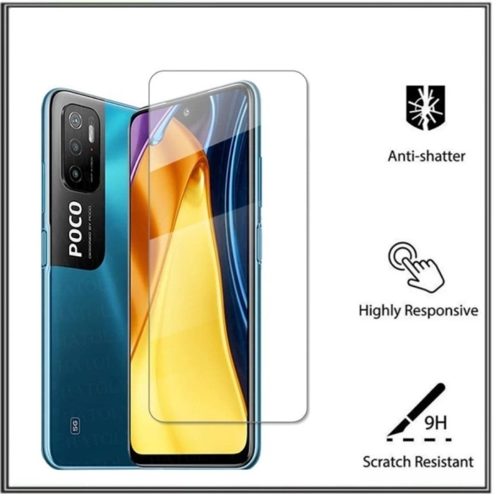 CLEAR TEMPERED GLASS XIAOMI POCO M4 PRO (4G & 5G) / POCO M3 / POCO M3 PRO (4G & 5G)