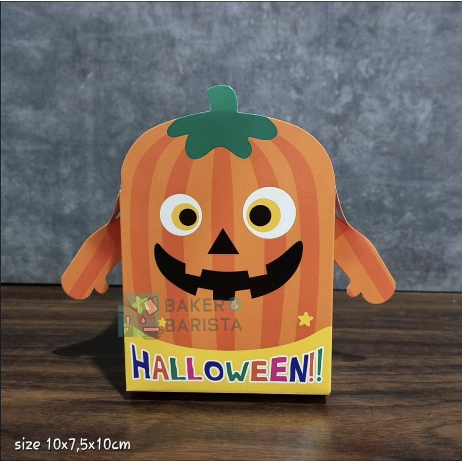

Gift Box Halloween Pumpkin mini box candy kotak trick treat cute box / Box halloween lucu aesthetic