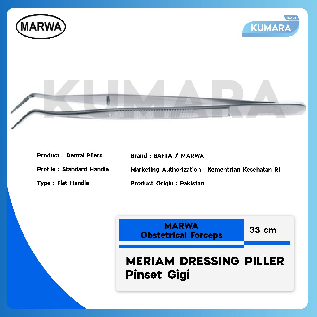 MARWA - Meriam Dressing Plier / Pinset Gigi