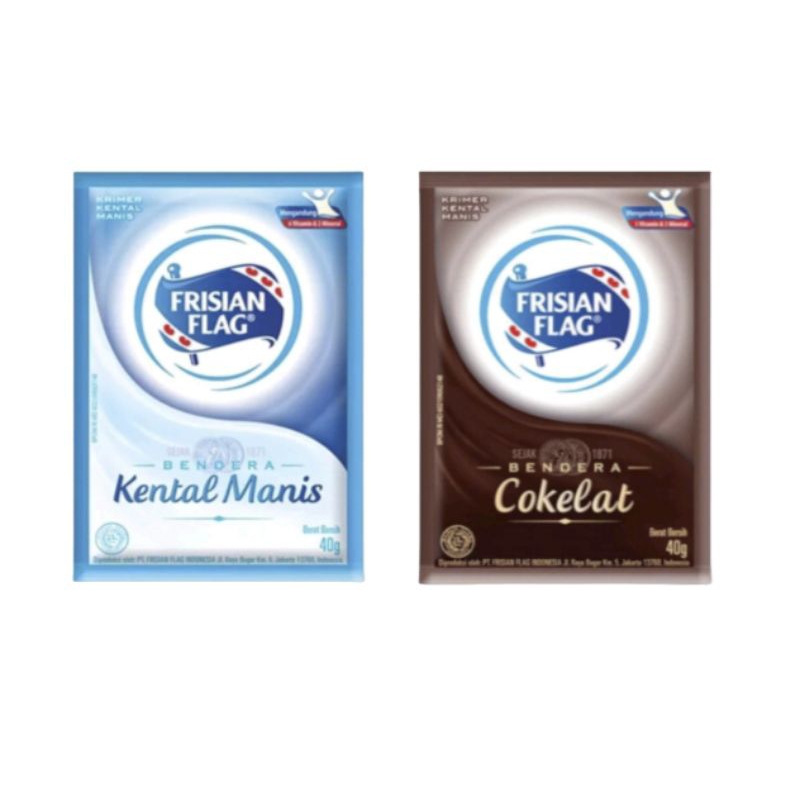 

Frisian Flag Bendera Kental Manis Cokelat Sachet Renceng Isi 6 Sachet
