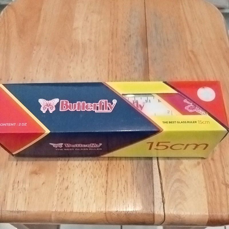 

penggaris 15 cm merek butterfly