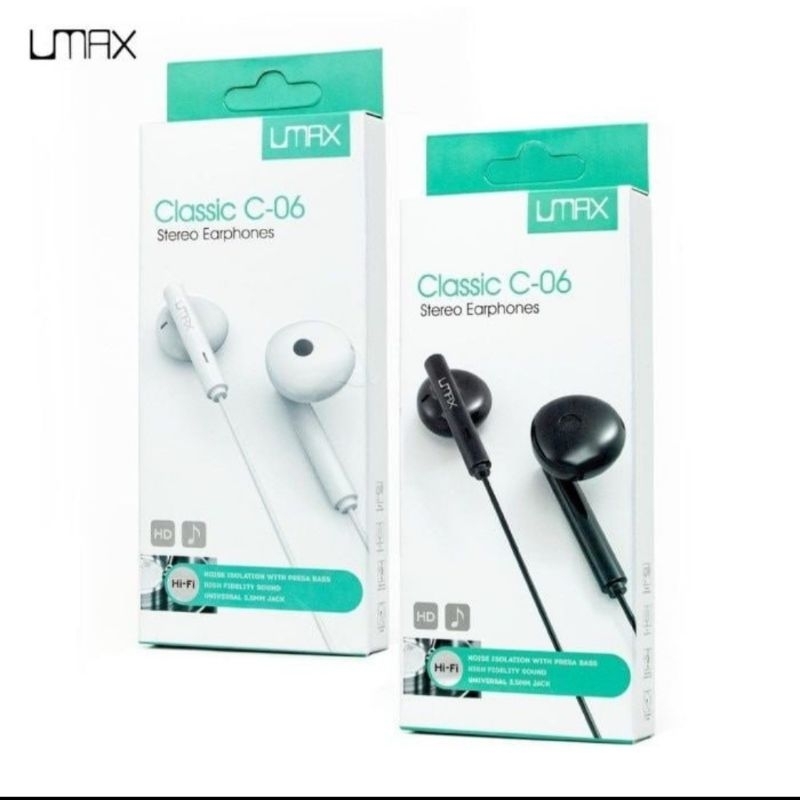 HEADSET UMAX CLASSIC C-06| HF UMAX MURAH