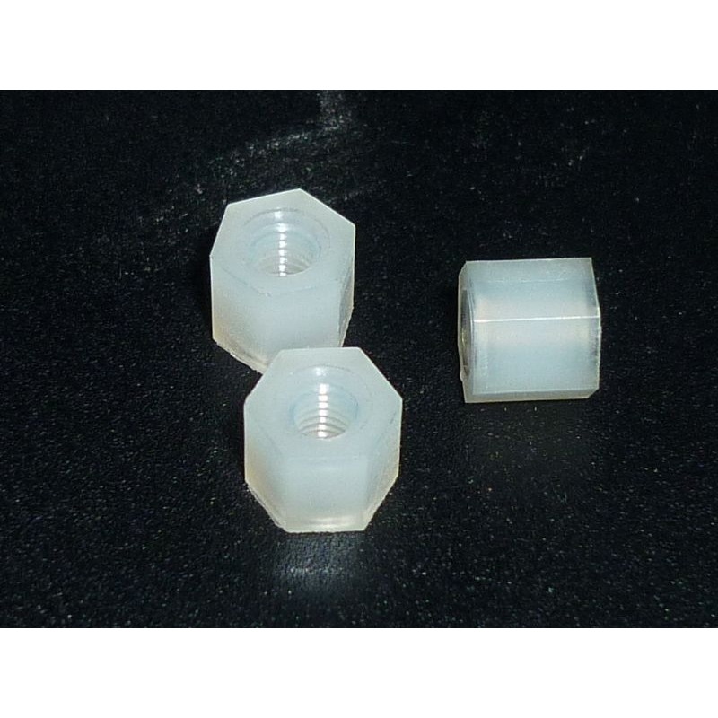 SPACER NYLON M3*6MM 100PCS