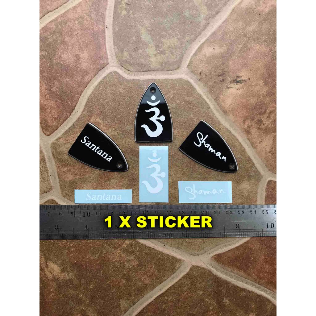 Sticker Logo Gitar Carlos Santana PRS Tutup Truss rod Se Series Retro Custom Signature Limited Editi