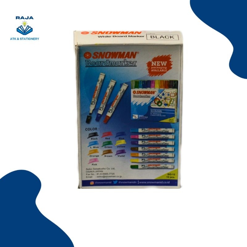 

Spidol WHITEBOARD SNOWMAN BG-12