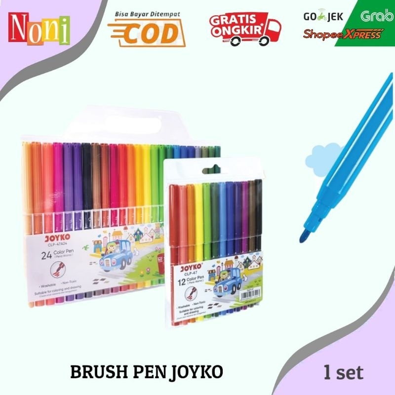 

color brush pen JOYKO CLP47 isi 12 dan 24 warna