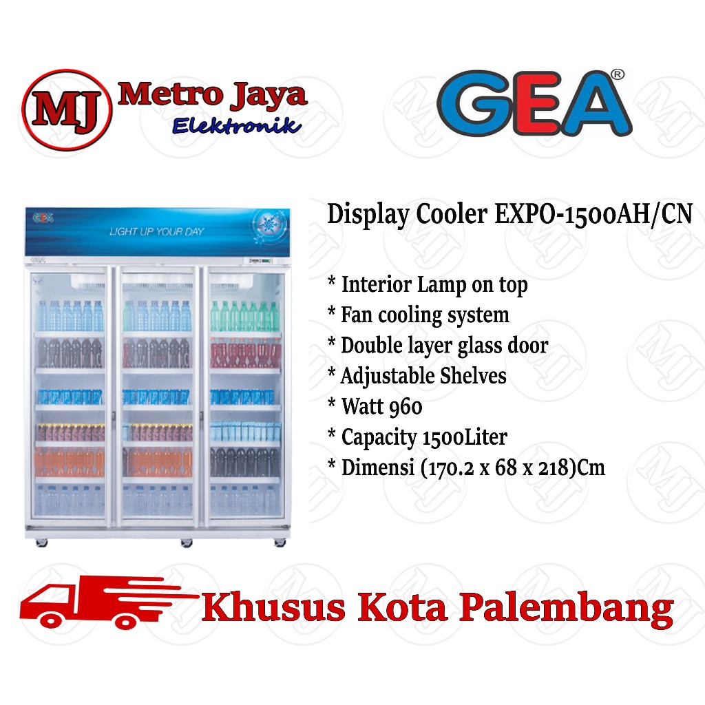 SHOWCASE 3 Pintu GEA EXPO 1500 AH/CN CHILLER GEA LEMARI PENDINGIN