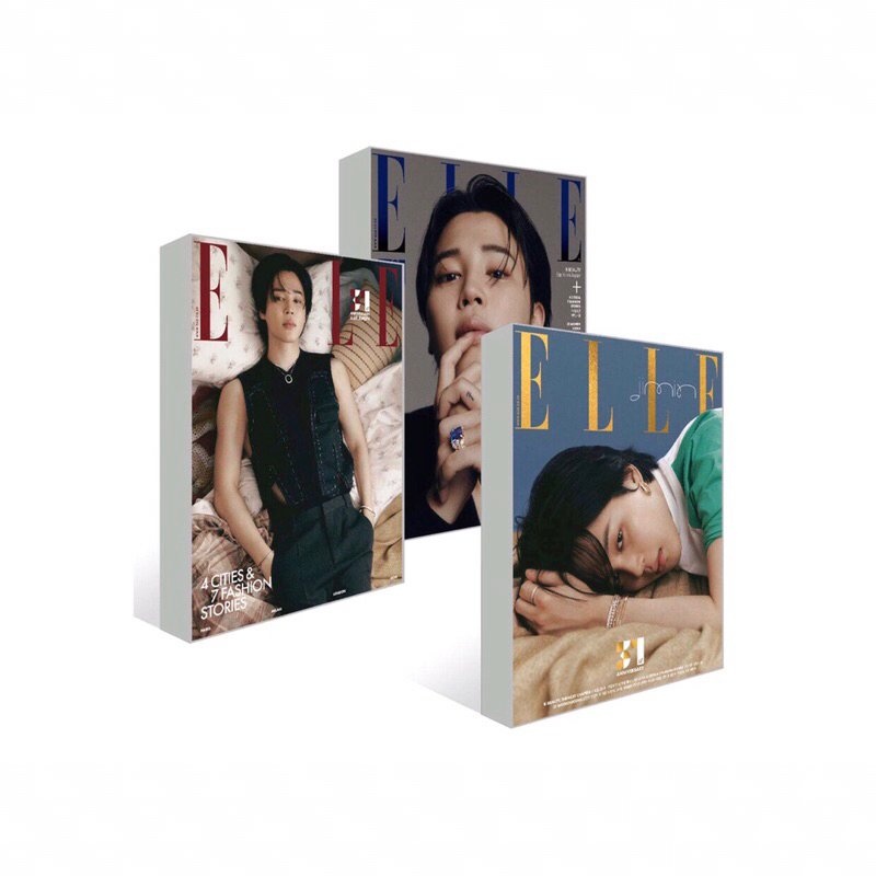 (PO) OFFICIAL BTS JIMIN x ELLE & GQ KOREA 31st ANNIVERSARY 2023 NOVEMBER ISSUE MAGAZINE