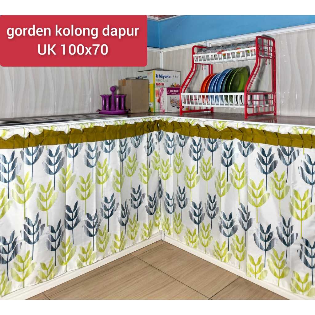 Kolong Dapur Gorden Motif Love Size 100x70