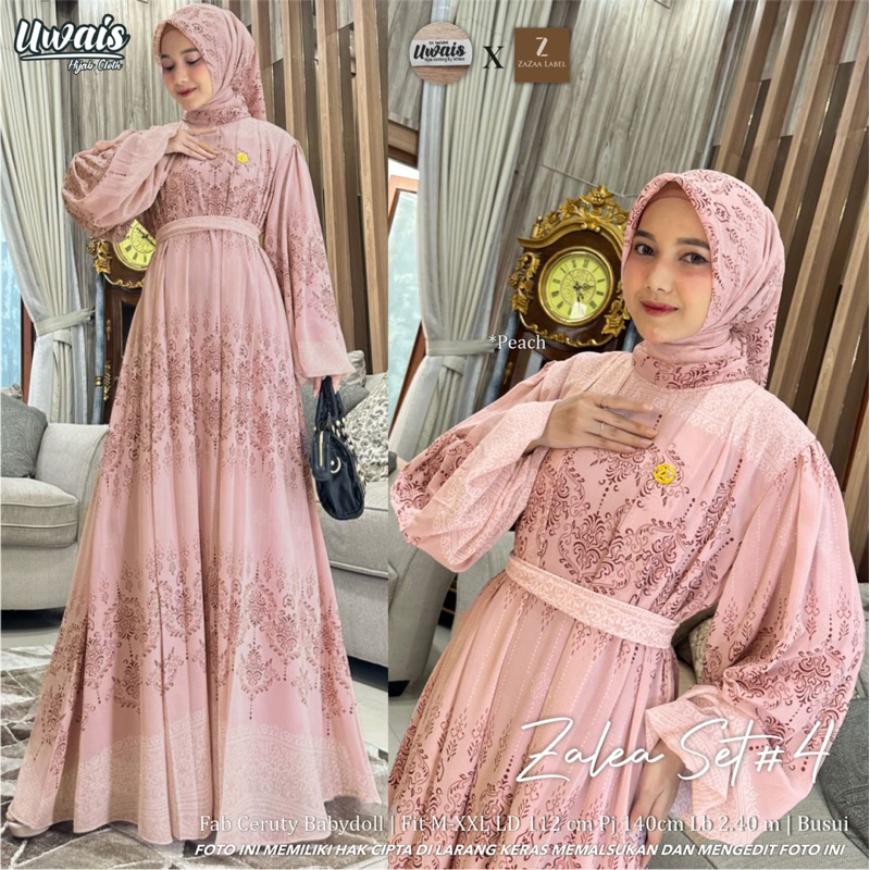Baju gratis jilbab  ZALEA set by zaza