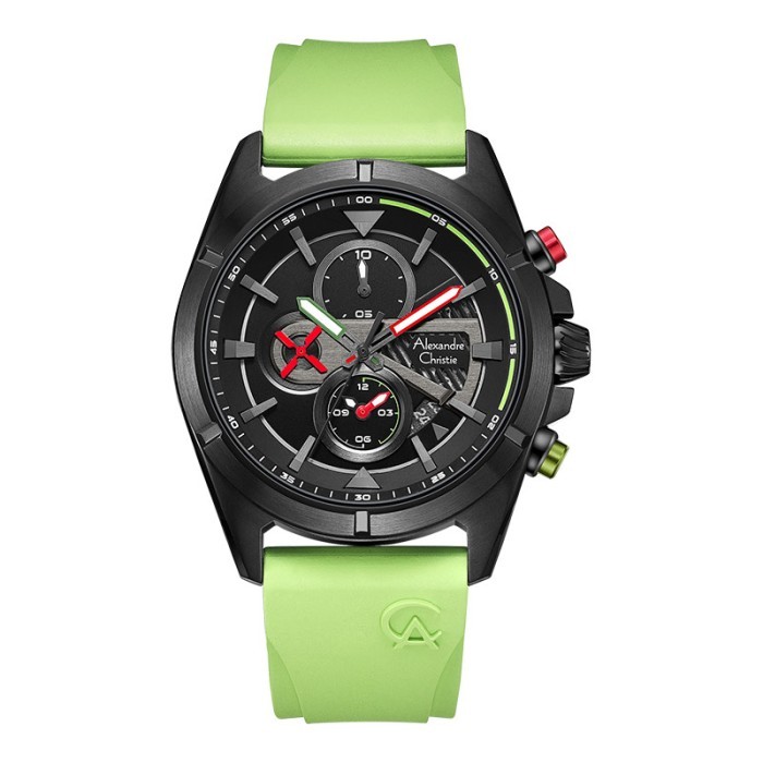 Jam Tangan Pria Alexandre Christie AC 6592  AC6592 Original Garansi Resmi 1 Tahun Strap Rubber BISA 