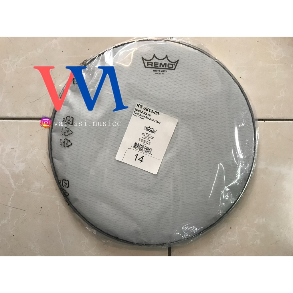 Drum Head Whitemax 14" (Remo) f/snare drum