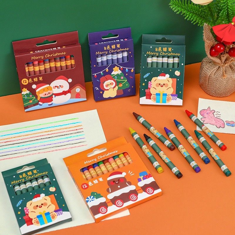 

DY PACK CRAYON PAINTING COLOR CHRISTMAS EDITION / CRAYON MINI ISI 8/12 HN-03