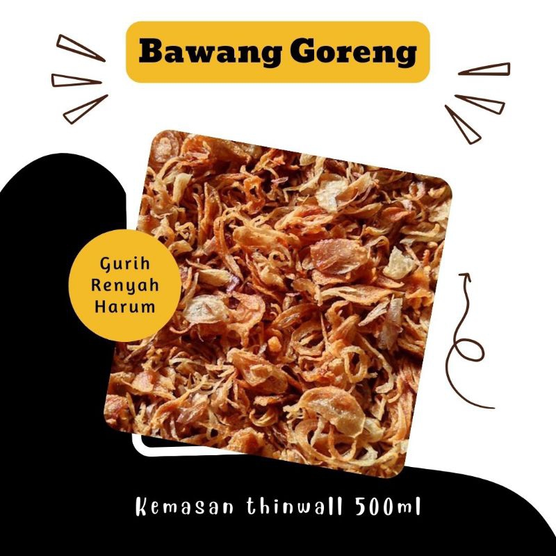 

Bawang Goreng Kemasan Wadah Box Thinwall 500ml