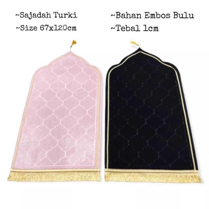 Tujuh_shop - Sajadah Kubah Polos Premium Lembut Empuk Ukuran Jumbo