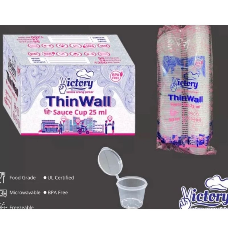 Cup victory 25ml isi 50 cup 100 ml isi 25