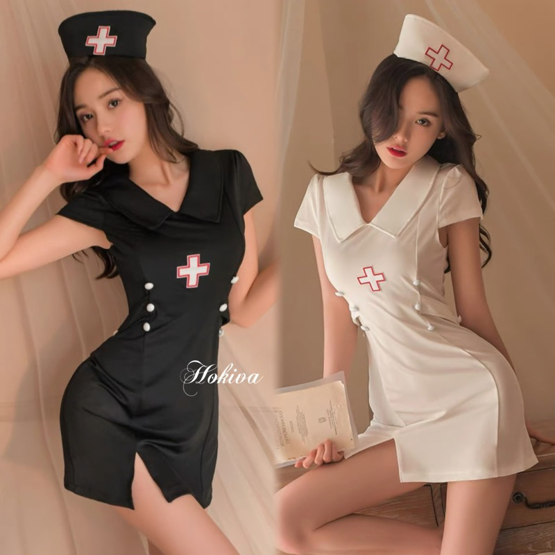 200 Sexy Lingerie Costume Nurse Baju kostum suster perawat / Lingerie cosplay suster costume suster 