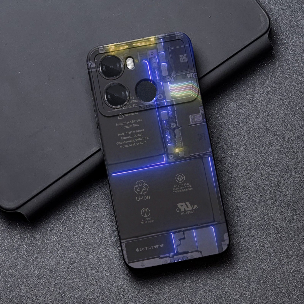 [GZSTR-15] Softcase  Procamera For ITEL P40 2023 Terbaru Motif mesin Fashion Case Kesing Handphone C