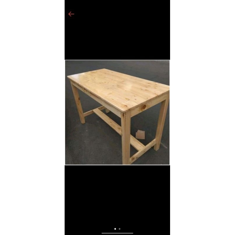 meja makan kayu jati belanda120x60x75