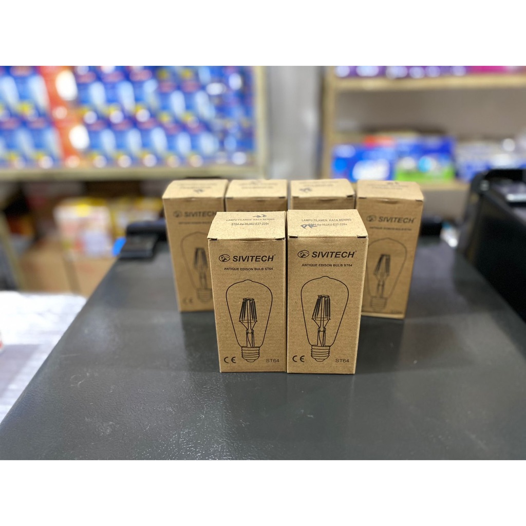 Lampu Sivitech Filamen ST64 Warna