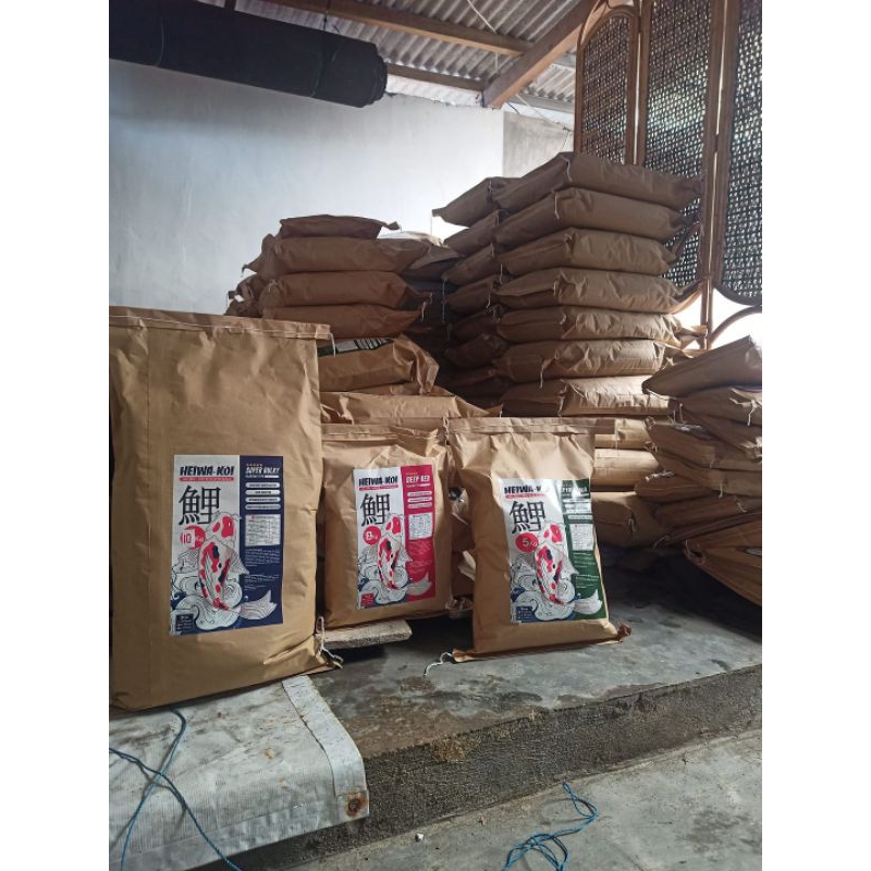 Heiwa Super Bulky Repack 1KG Pakan Koi Berkualitas