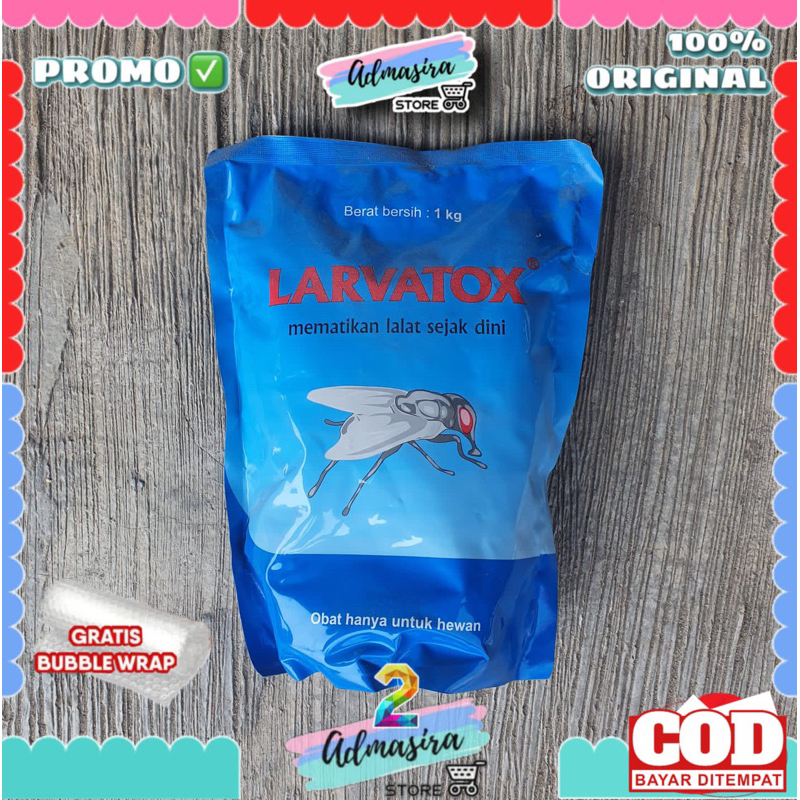 LARVATOX 1kg pembasmi larva lalat mematikan lalat sejak dini obat lalat