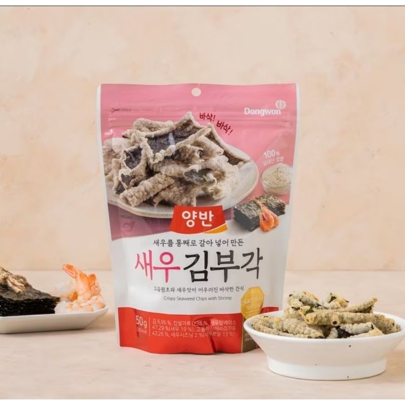 

Dongwon Crispy Seaweed Chip With Shrimp 50 gram