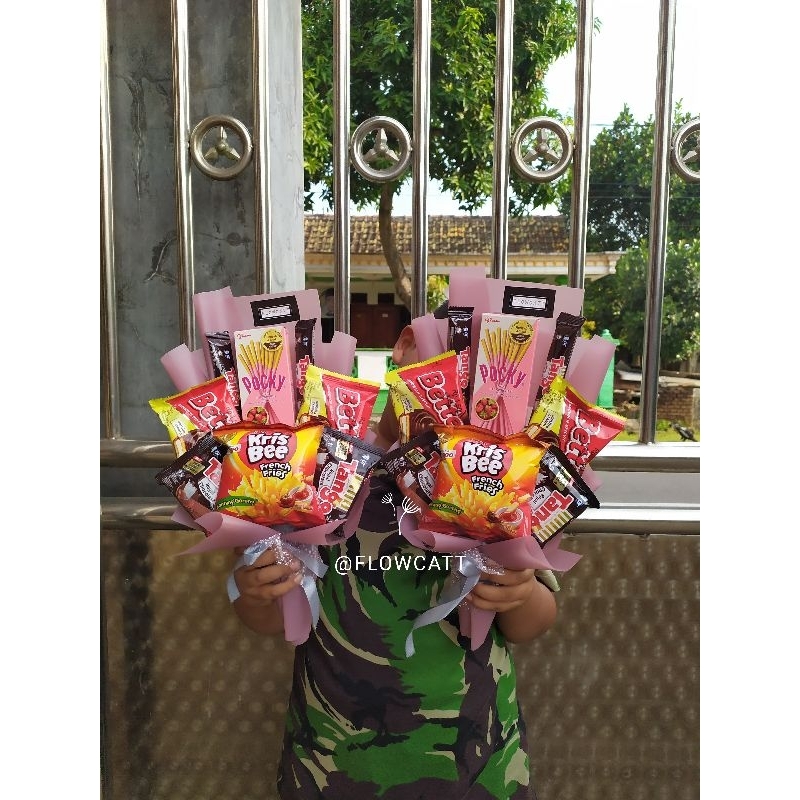 Buket Snack/ Bucket Snack/ Bouquet Snack/ Snack Murah/ Buket Snack Sidang/ Buket Sempro/ Bucket Semp