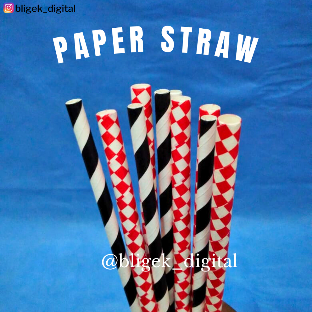 Paper Straw / Sedotan Kertas Isi 25 pcs