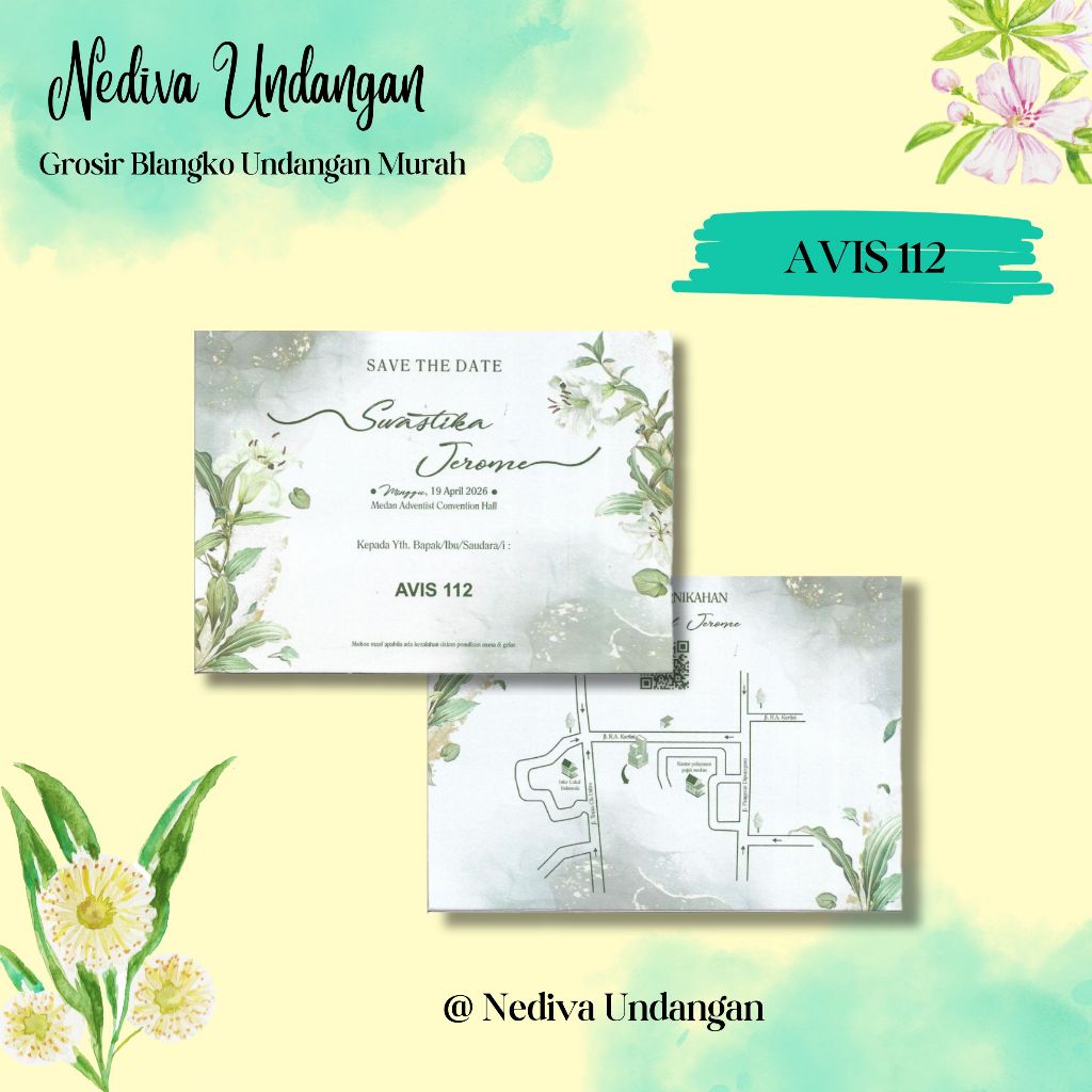 Blangko Undangan Avis 112 Harga Murah