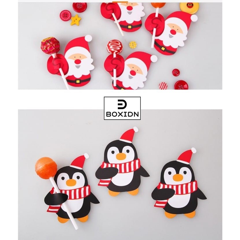 

24pcs stand lolipop tempat dudukan lolipop holder lolipop stand tempat berdiri lolipop stand lucu natal stand natal holder natal lolipop stand kertas natal stand permen natal hiasan natal lolipop hiasan permen natal