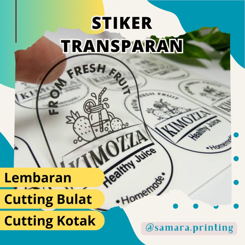 

Cetak stiker transparan