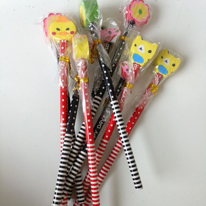 

Pensil + Penghapus