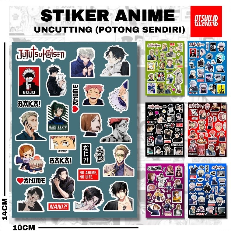 

STIKER ANIME JUJUTSU KAISEN BLUE LOCK ONEPIECE BOCCHI THE ROCK NARUTO OSHI NO KO KIMETSU NO YAIBA HUNTER X HUNTER MY HERO ACADEMIA / STICKER AESTHETIC / STIKER MURAH / STIKER LAPTOP HP KOPER LEMARI BUKU