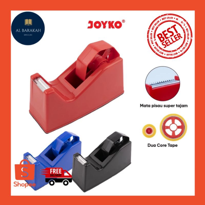 

Tape Cutter Tape Dispenser Pemotong Pita Perekat Joyko TD-103 / Pemotong isolasi / Pemotong Selotip