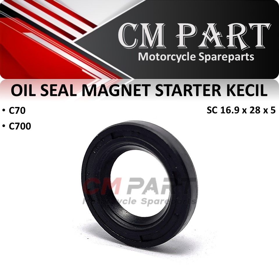 Oil Oli Sil Seal Magnet Starter C70 C700 C800 / SC 16.9 28 5 / 16.9x28x5 / 16.9*28*5