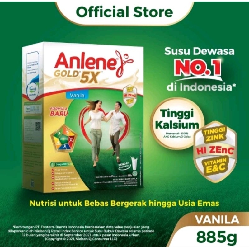 

Anlene gold 5x vanilla 850 gr