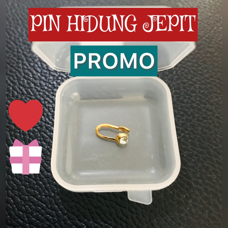 PIN HIDUNG JEPIT (A) / ANTING HIDUNG JEPIT / NATH JEPIT - Anting Hidung TIdak Perlu Tindik / Anting 